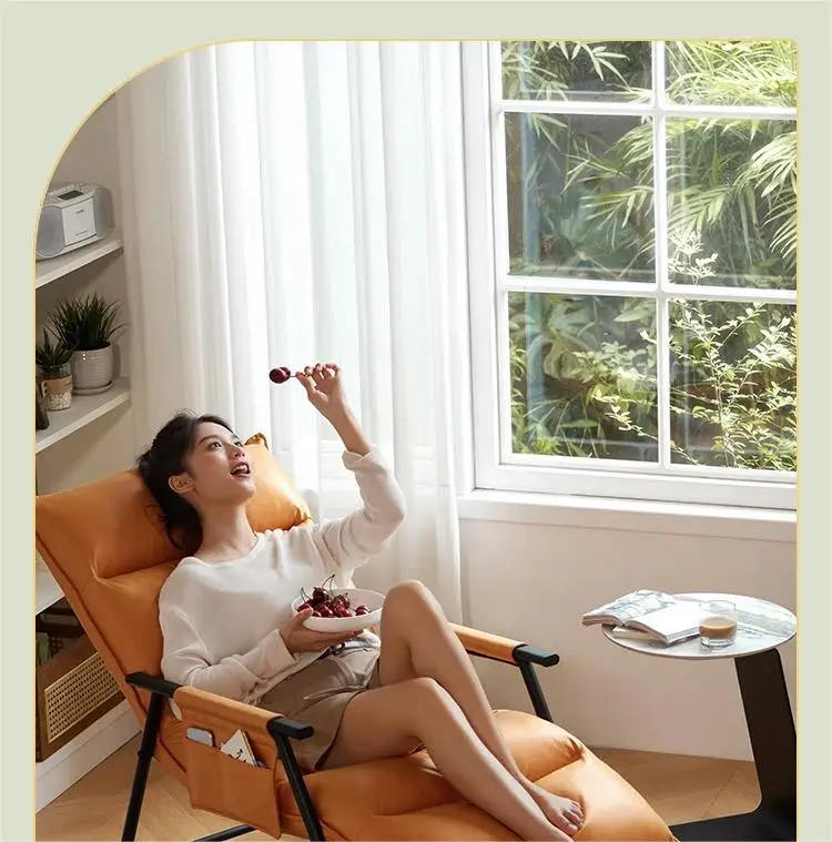 تصميم حديث متين وقابل للتعديل للجلوس والكذب كرسي هزاز كرسي هزاز للترفيه #5