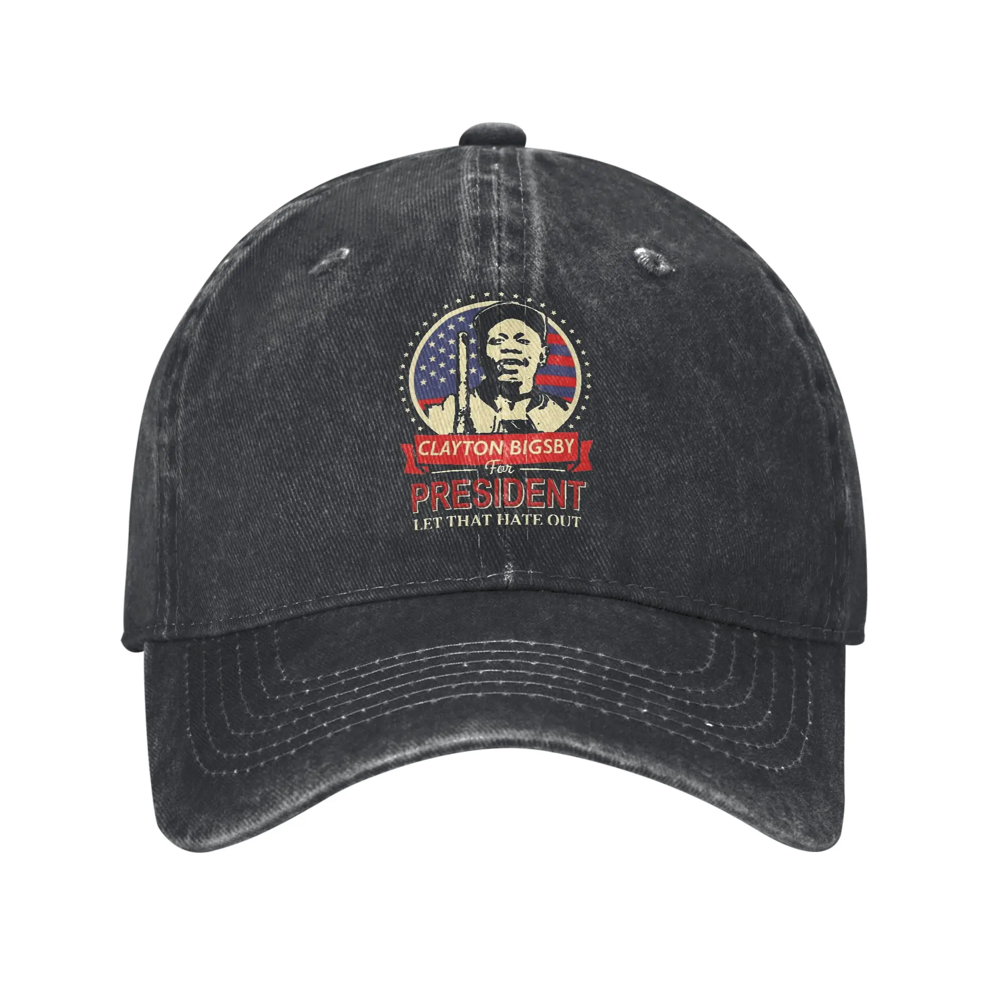 Clayton Bigsby 2028 Let That Hate Out Unisex Baseball Caps  Distressed Denim Caps Hat Fashion Outdoor Soft Snapback Hat
