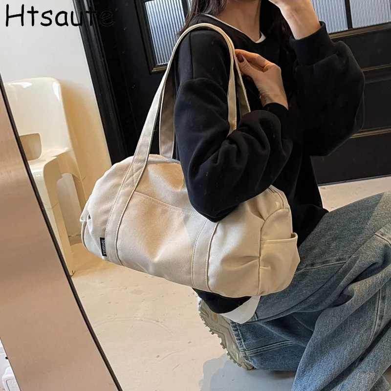 

Women Shoulder Bags Fashion Tote Lady Classic Canvas Large Soft Handbag Casual Hobo Purse Summer Gift top-handle bags
