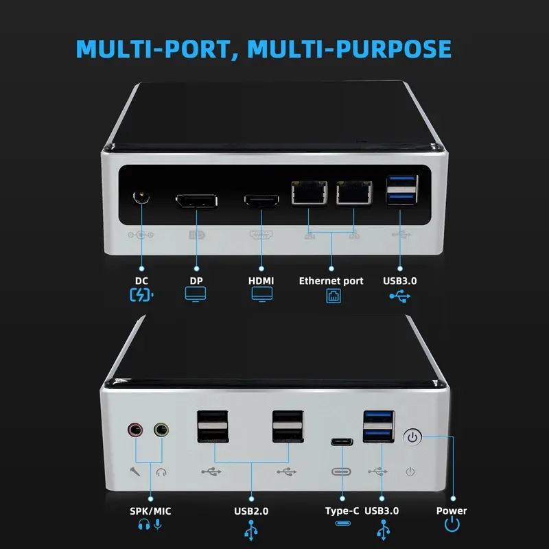 Super March Harga Terbaik Gaming Mini PC Gamer DDR4 64GB Komputer Win10 Lengkap Setup Dan Set Aksesoris Komputer Desktop