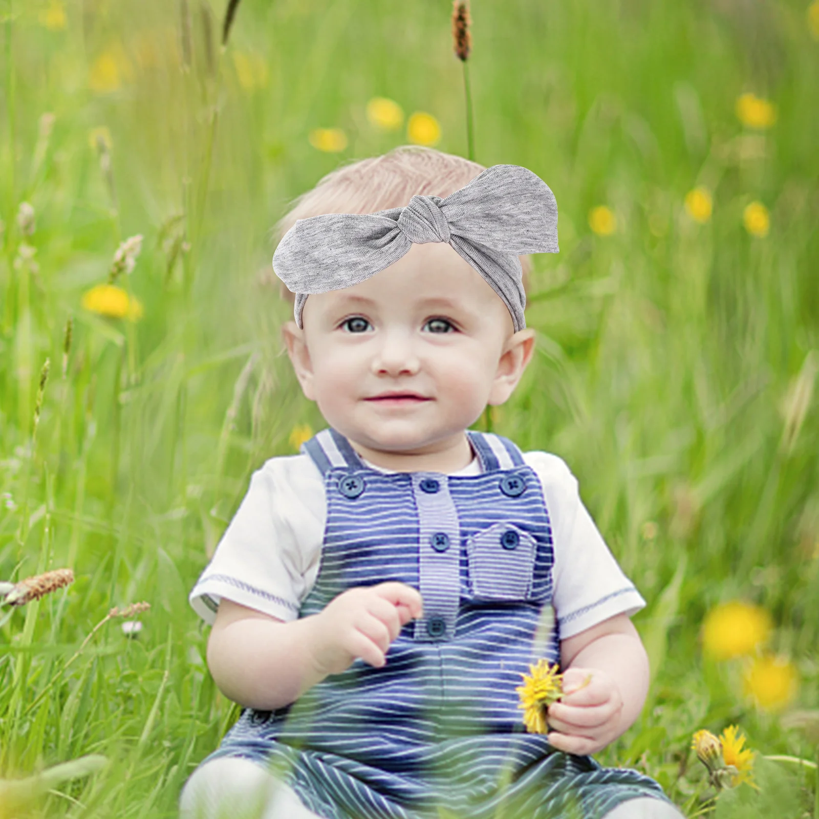 

Newborns Baby Hat Glove Foot -piece Set Cotton Swaddles for Blanket Grey