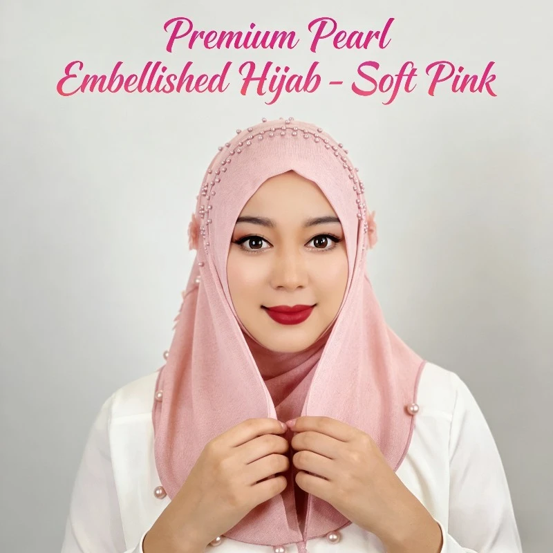 

Женский малайский платок Tudung, эластичный однотонный хиджаб с капюшоном и скромной накидкой для повседневного ношения