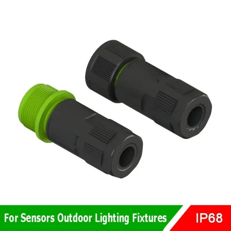 10Pcs EC02681-2023-BF M20 2Pin Waterproof Circular Connector 2 Core 10A 15A Industrial Aviation Cable Docking Plug
