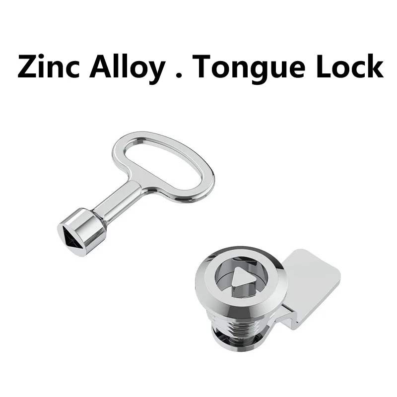 Cabinet door tongue lock iron file box lock core changing cabinet drawer lock storage concealed lock mailbox electrical box