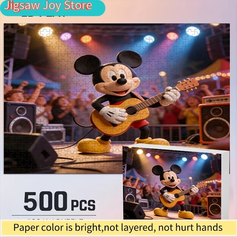 

2D-пазл с изображением Стича и Микки Мауса, Декор для дома, 2D-пазл, Дисней, Головоломка для взрослых, Идеально для семейного досуга