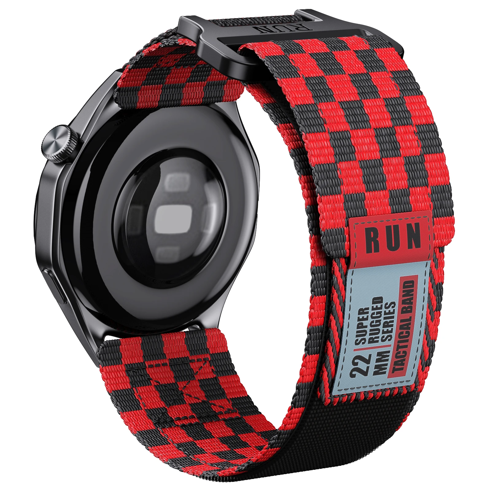 Nylonowy pasek z przekładnią 22mm do zegarka Huawei GT4/Garmin Forerunner 955/745/ Fenix 5/5Plus nylonowy pasek do zegarka