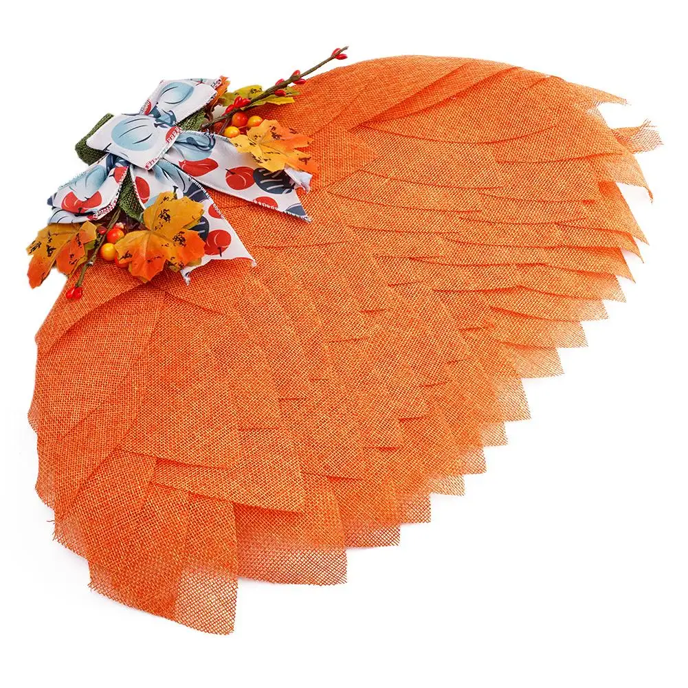 Couronne de Citrouille d'Automne avec Nministériels d et Baies, Décoration Murale Avant de Porte d'Halloween et de Noël, de Thanksgiving, pour la Maison, 1 Pièce, S5F0