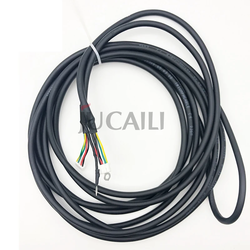 Jucaili Printer Hoson Board Long Signal Cable 5 Pins for EPS XP600/DX5/DX7 for Eco Solvent Printer Black Data Cable