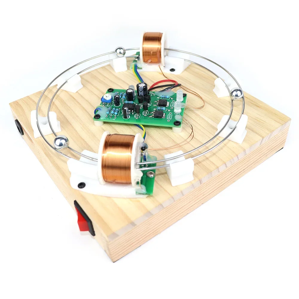 DIY Electromagnetic Accelerator Electromagnetic Induction Iron Ball Ring Motion Magnetic Force Physics Experiment Teaching Model