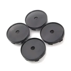 4pcs Car Blank Wheel Hub Center Cap Black 60mm Rim Covers Auto No Logo Badge Car Wheel Rims Center Hubcap Covers Wear Parts