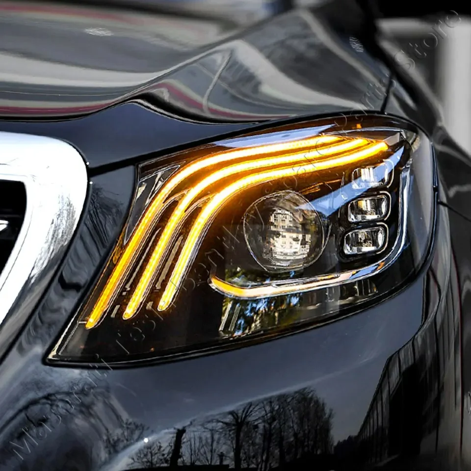 Factory Wholesale High Quality LED Headlights for Mercedes Benz 2014-2017 S-Class W222 Upgrade New Edition