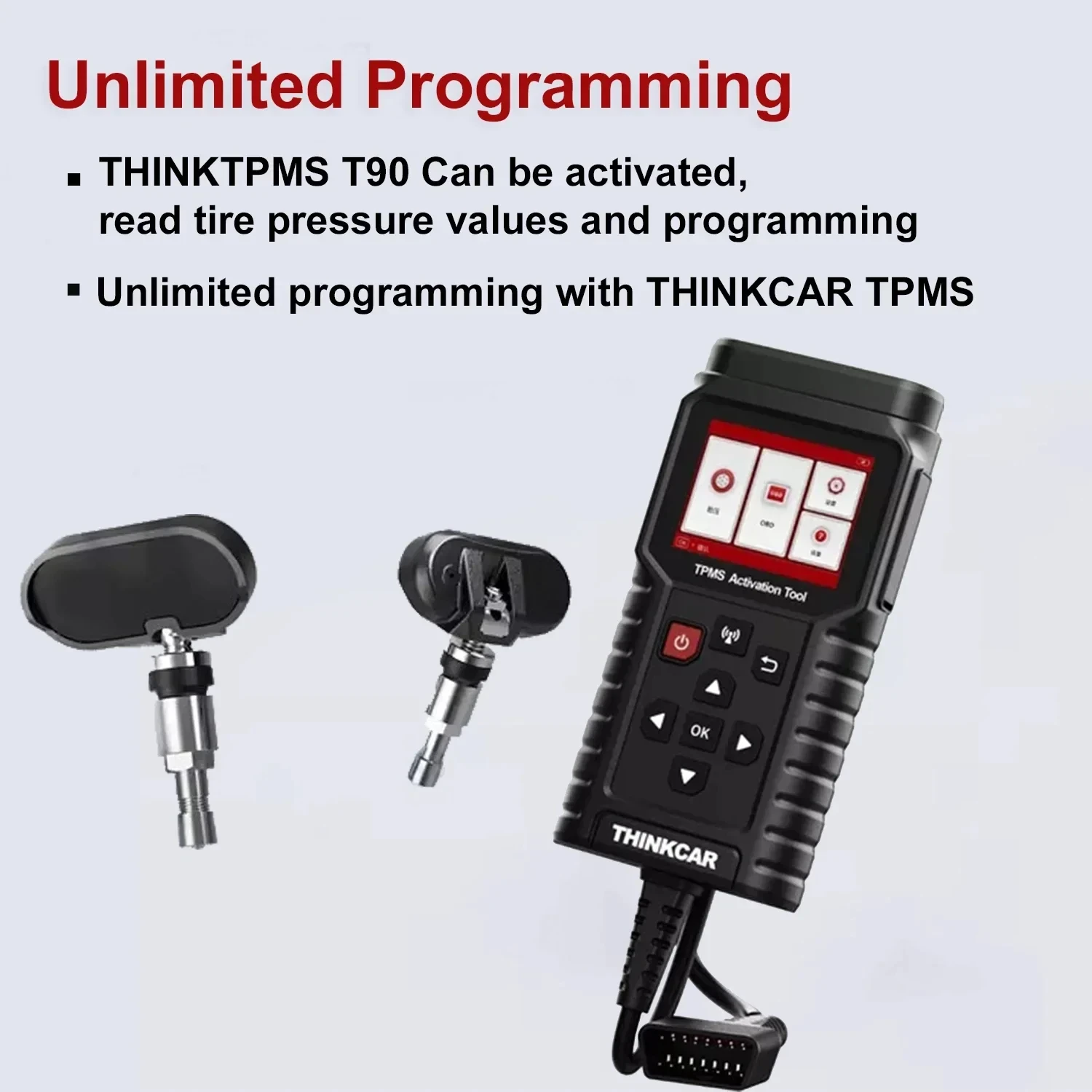 ThinkCar THINKTPMS TP T90 TPMS S2 Programmer 315MHz 433MHz 2in1 Car Tire Pressure Diagnosis Tool TPMS Sensor Service Tool