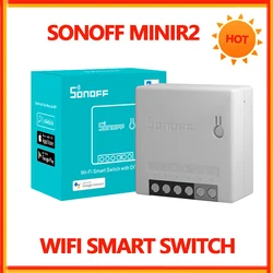 SONOFF Minir2 Wifi Smart Switch Two Way Control Mini r2 Smart Home Module Timer DIY Switch Via eWelink APP Alexa Google Home