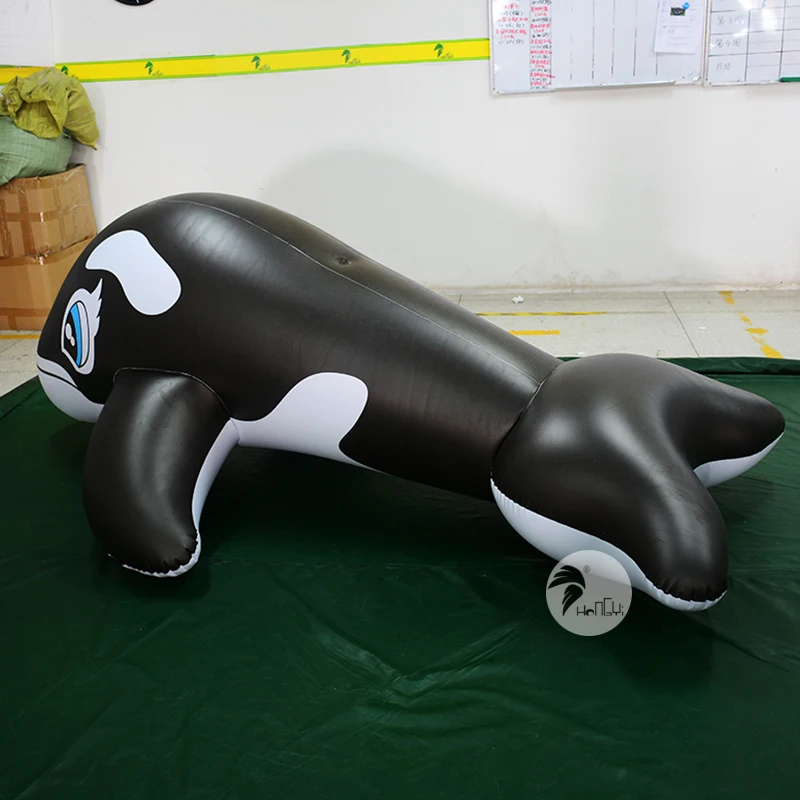 Hongyi PVC New Design Inflatable Black Dolphin