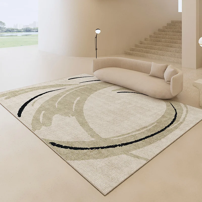 

Nordic Style Bedroom Bedside Plush Carpet Abstract Lines Living Room Decoration Carpets Home Large Area Study Cloakroom Soft Rug