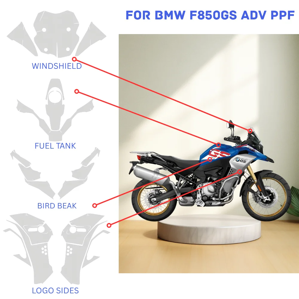 

For BMW F850GS ADV PPF TPU Protective Film Full Body Paint Protection Scratch Resistant Kit f850gs adv Accessories Protection