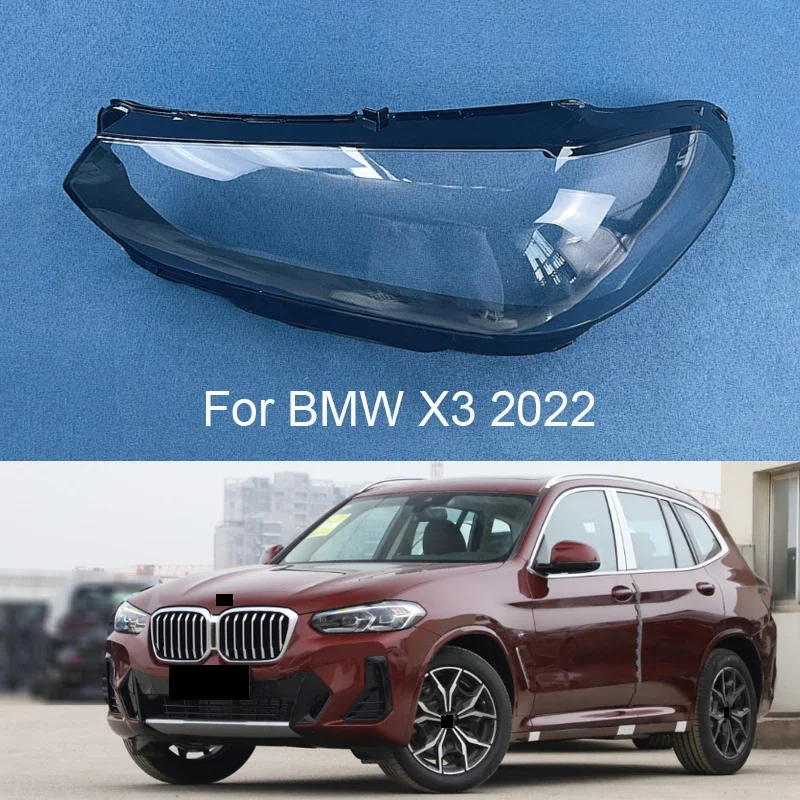 

Car Front Headlight Cover For BMW X3 G01 G08 2022 Headlamps Lens Glass Shell Masks Transparent Lampshade Shade