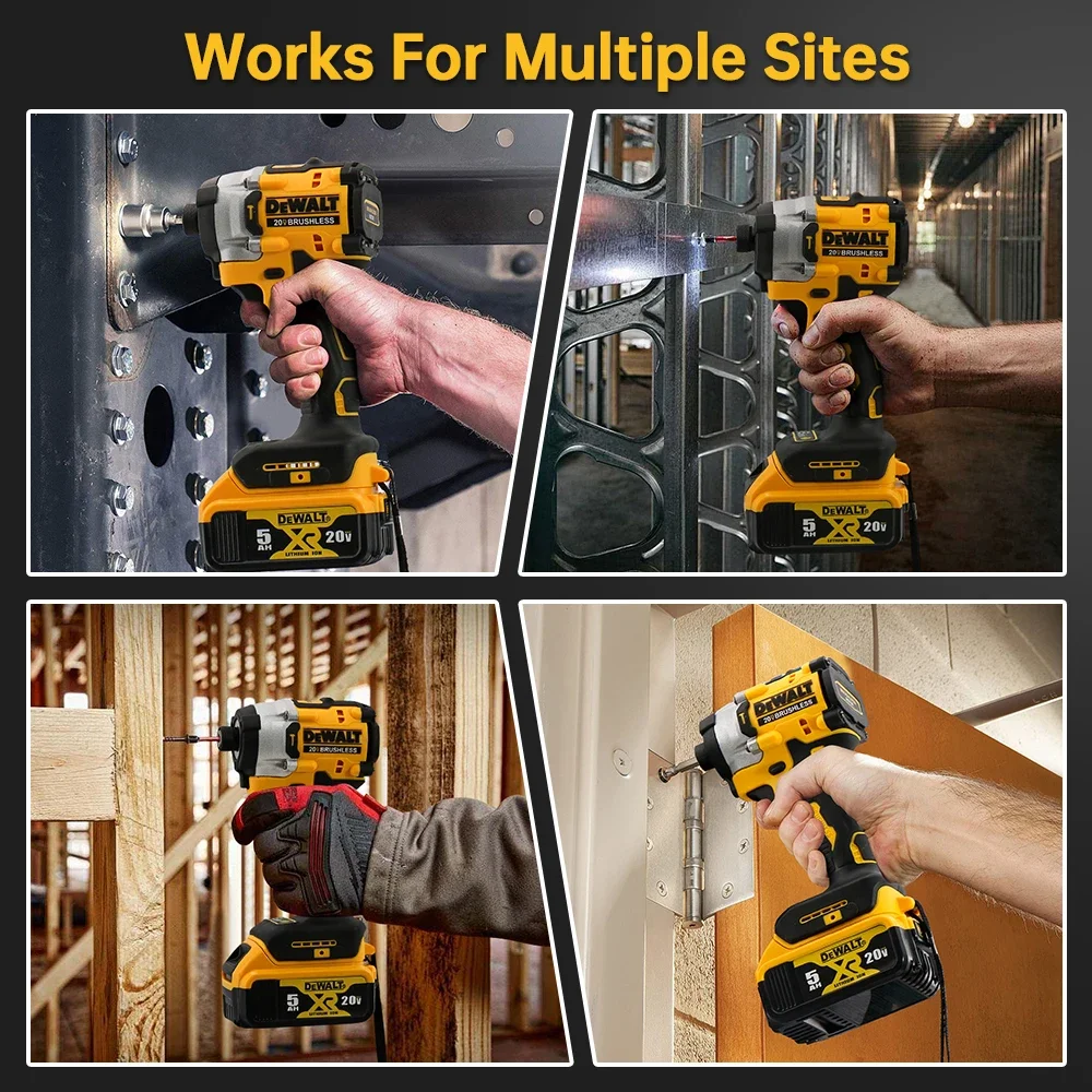 

DEWALT DCF860 Cordless Impact Driver/ Drill 282NM 20V Rechargeable Electric Drill Screwdriver 20V Battery Wireless Power Tools