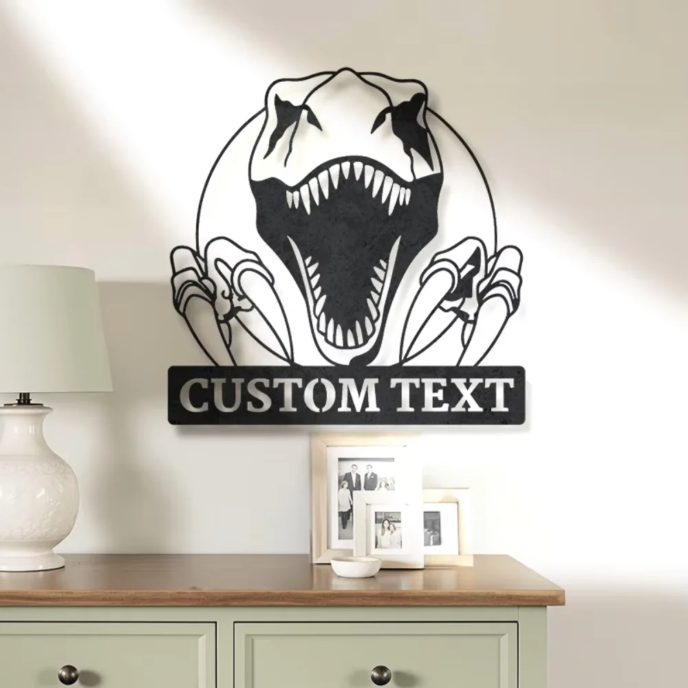 

Custom Text Rex Sign Personalize for Uniqueness, Durable Metal, Ideal Home Wall Art, Must Have Gifts