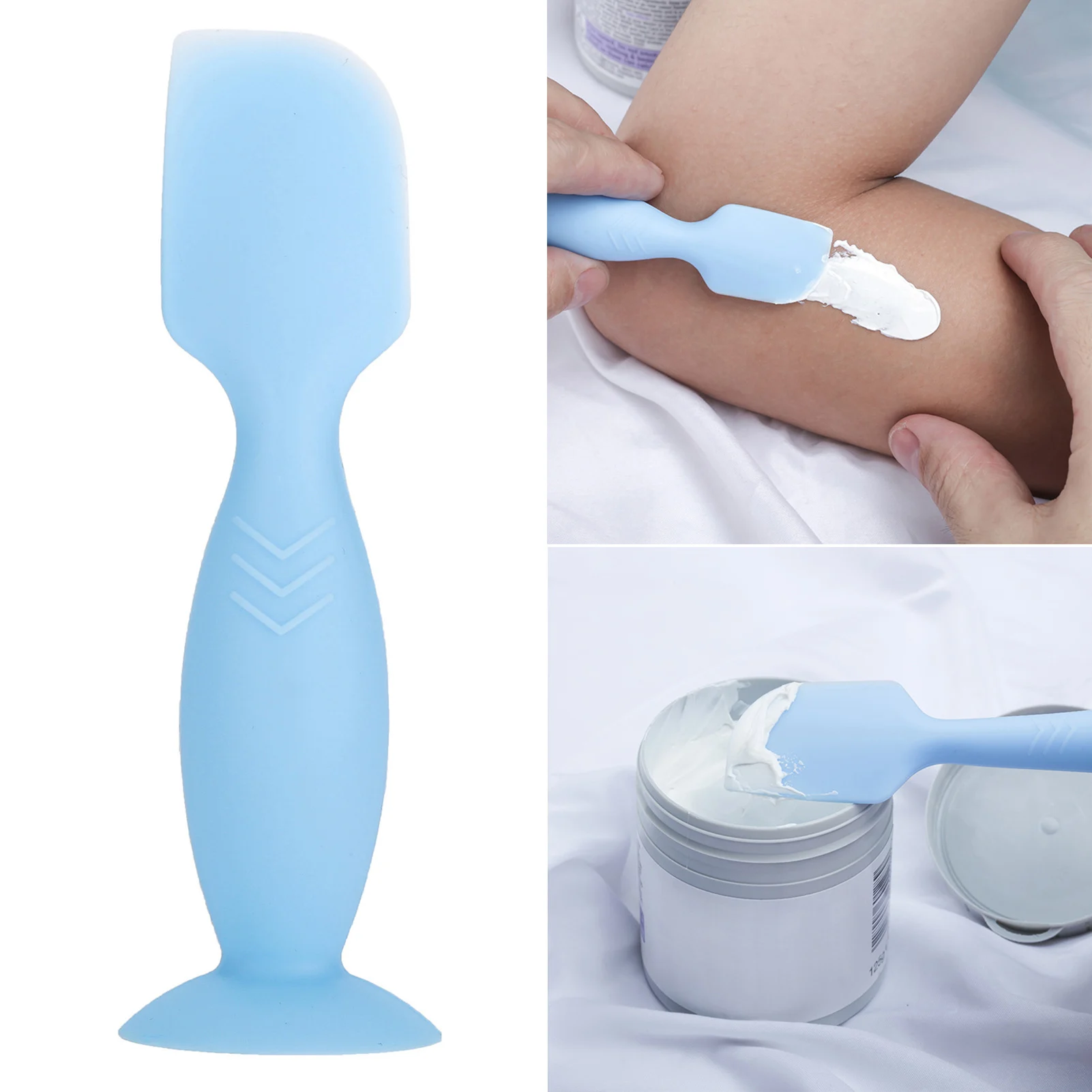 Baby Diaper Cream Spatula Suction Cup Butt Paste Diaper Cream Spatula Portable and Easy to Storage