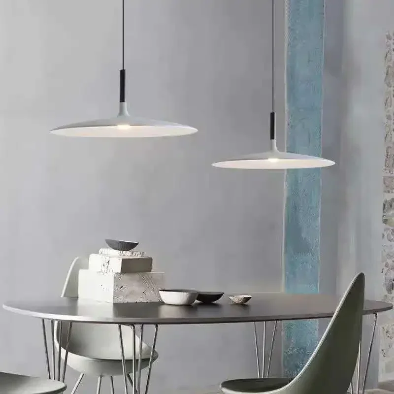 Modern Designer UFO Nordic Industrial Art LED Pendant Lamp for Cafe Dining Room Bar Kitchen Indoor Creative Home Decoration