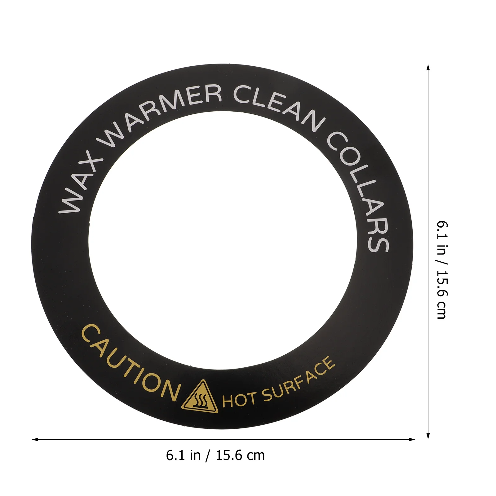 50 قطعة حلقة مضادة للبقع لآلة إزالة الشعر، حصيرة بديلة متينة لتدفئة الشمع، ملحقات سخان الشمع باللون الأسود #3