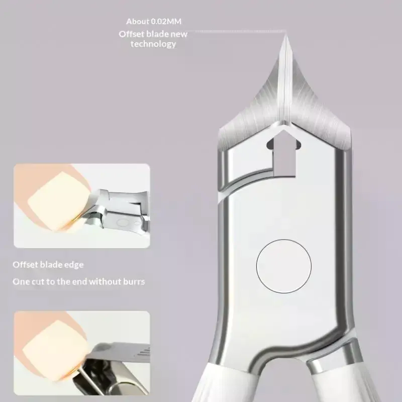 افتتاح صغير مكافحة سبلاش مائل وأشار مسمار المقص نام المحمولة أظافر أظافر المتقلب أدوات مانيكير