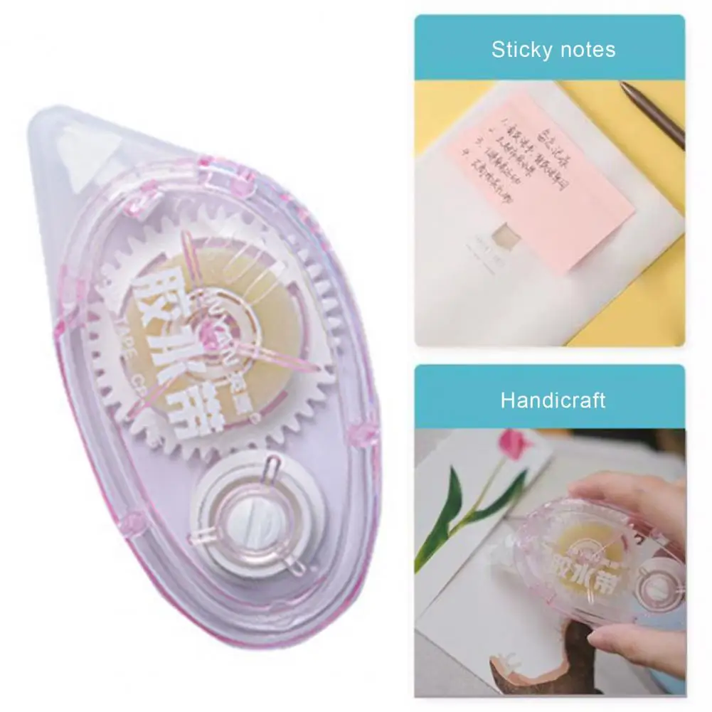 Erasable Adhesive Tape Compact Double Tape Roller for Mess-free Application Portable Adhesive Scrapbook Tape Dispenser Runner