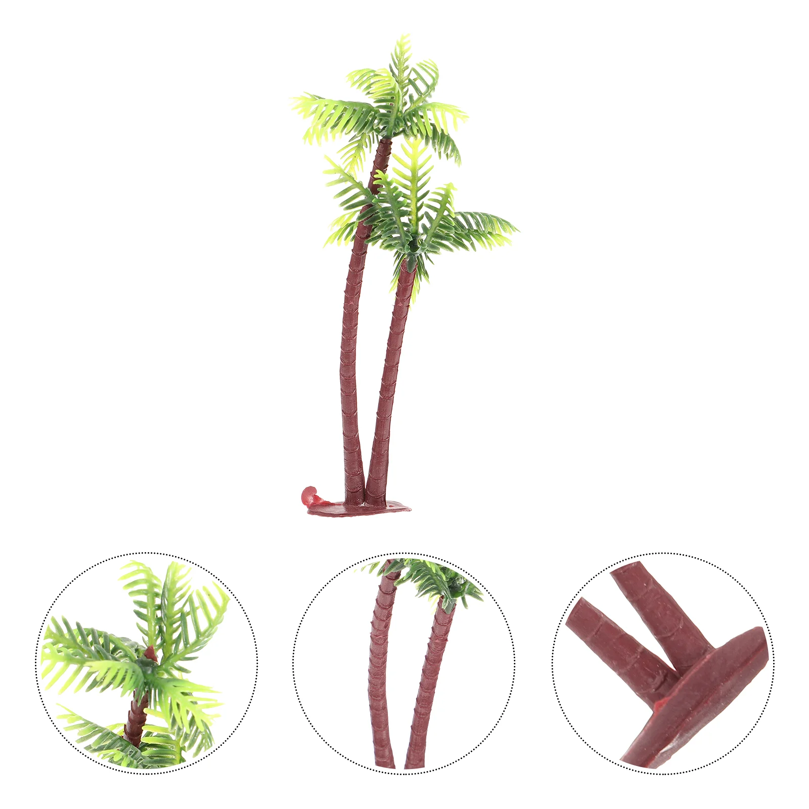 Faux Plants Indoor Outdoor Decorations Coconut Tree Props Leaf Mini Landscape Bonsai Green Seaside Banquet