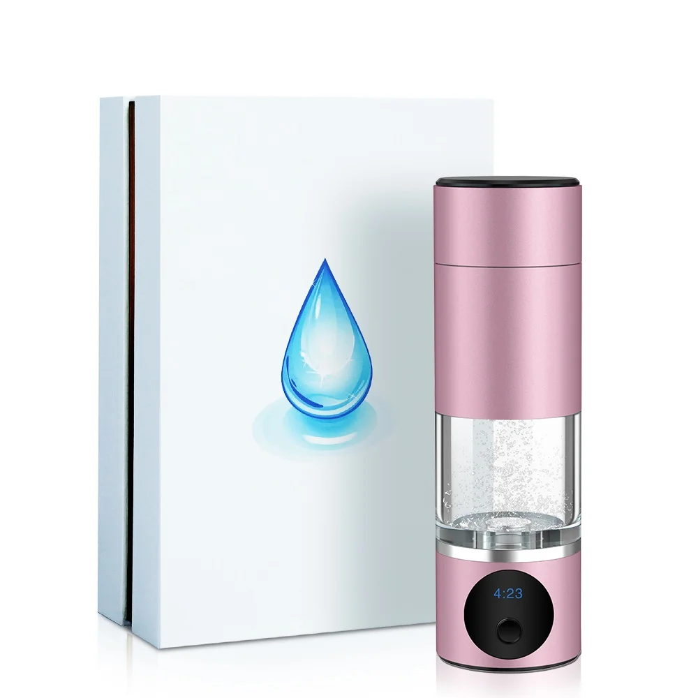 Water Ionizer Generator Bottle Maker Machine Portable SPE PEM H2 Water Electrolysis Hydrogen Cup