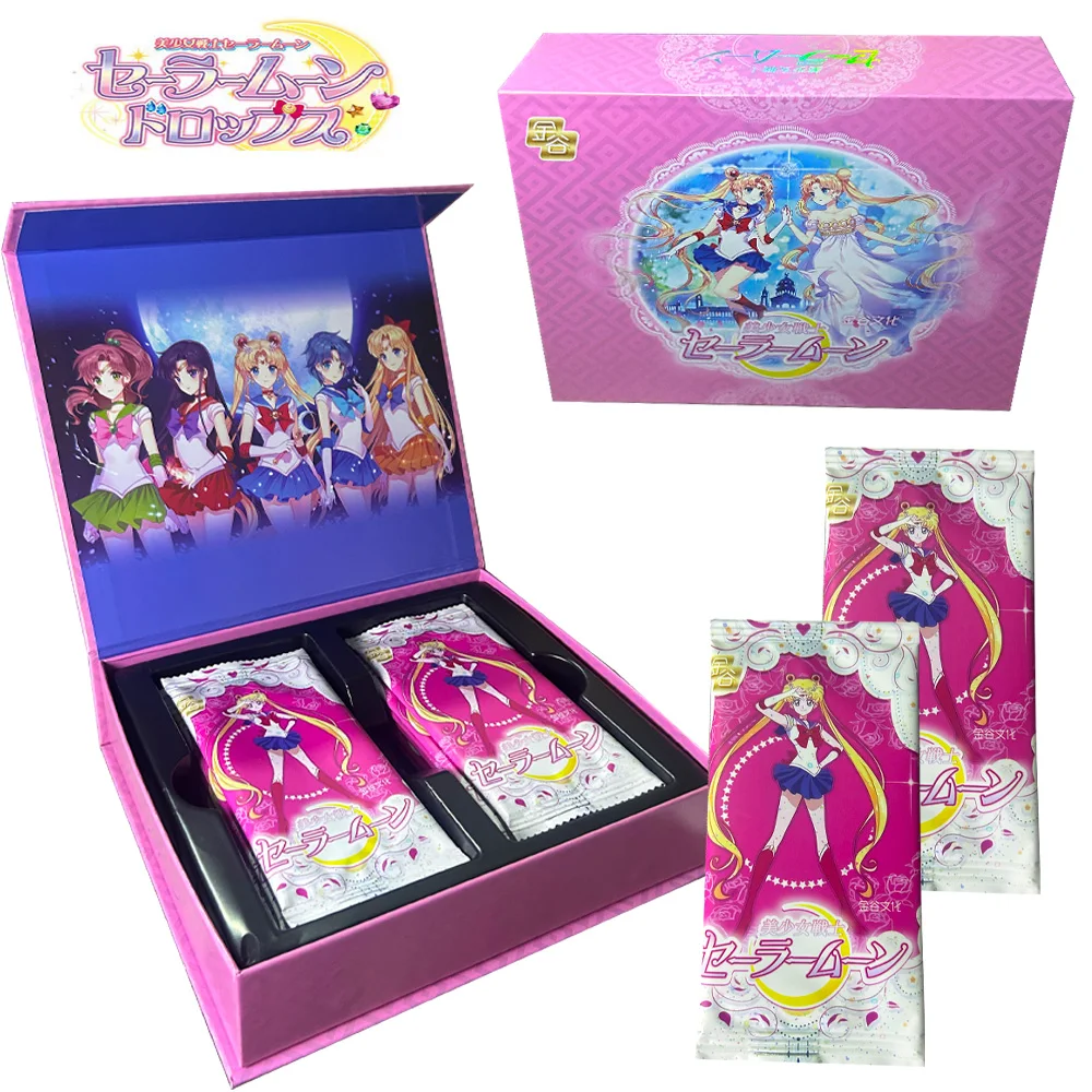 Wholesale Sailor Moon Card Tsukino Mizuno Anime Collection Card Mistery Boxes Board Games Toys Birthday Gifts for Boys and Girls