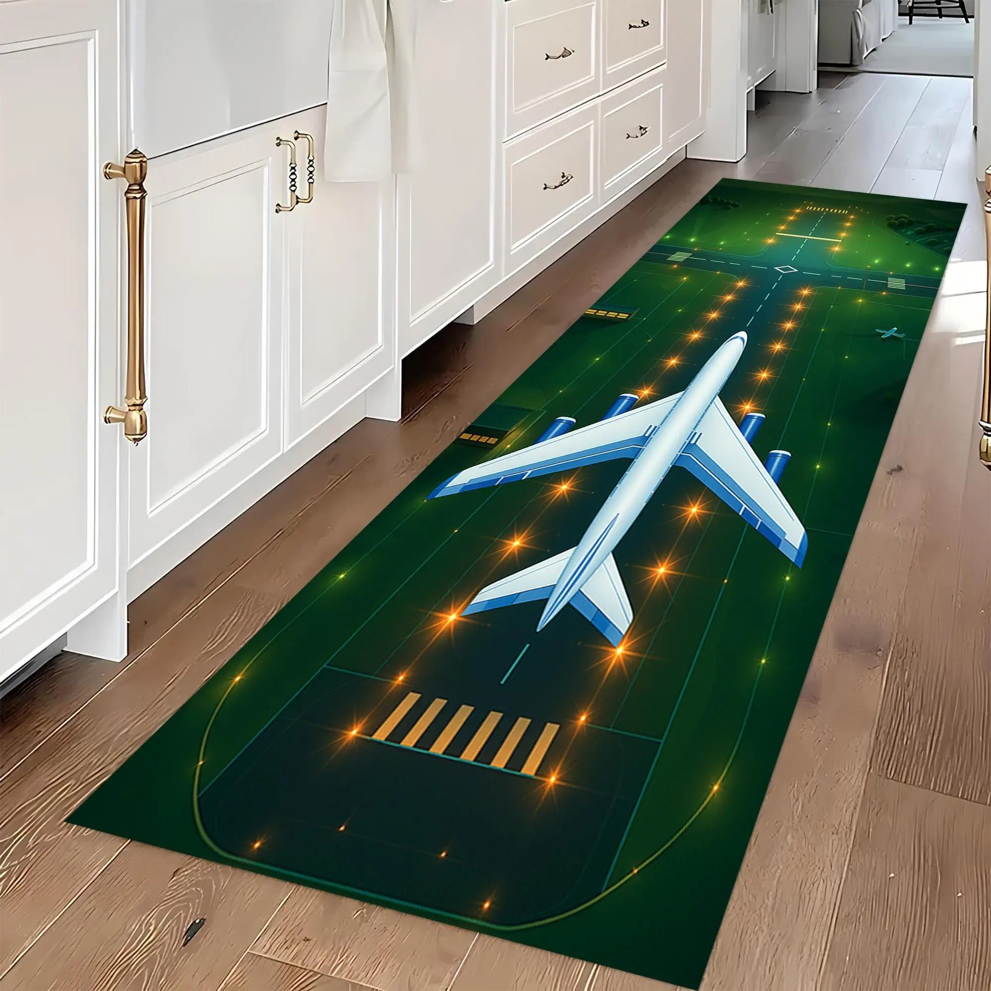 Terminal Airport Patterned Carpet Airport Runner Rug Children's Climbing Mat Entrance Carpet Living Room Children's Room Rug
