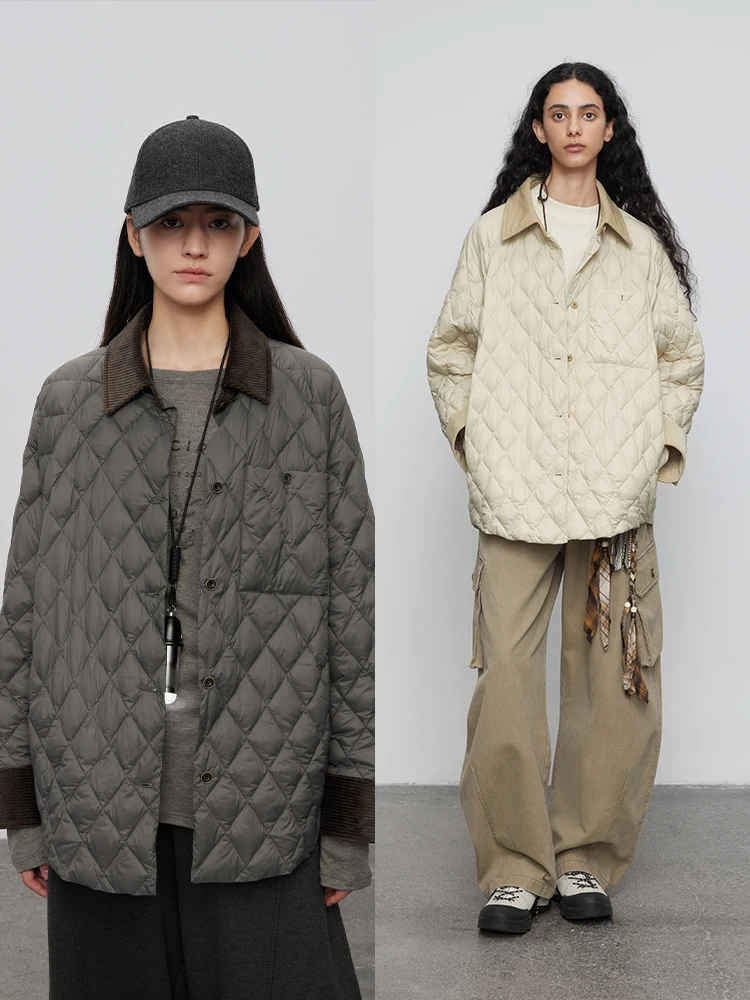 

Повседневная женская куртка свободного кроя с пэчворком и вельветовой тканью, осенне-зимняя, в стиле ретро, D56273