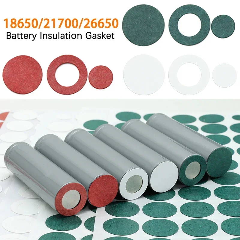 Insulation Gasket 18650 21700 26650 Li-ion Battery Pack Cell Barley Adhesive Paper Glue Fish Electrode Insulated Pads