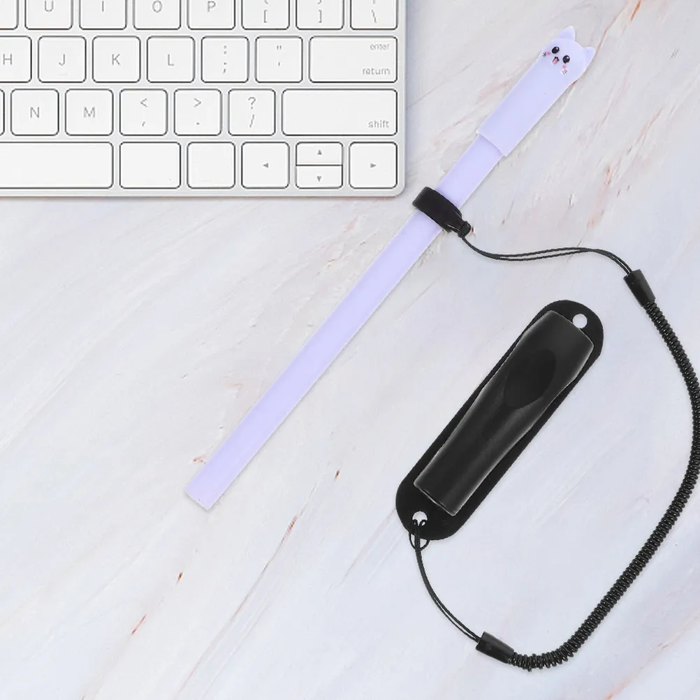 

4Pcs Handwriting Pen Holder Strap Spring Cord Set Portable Pen Fixation for School Office Nurse Teacher Anti Loss