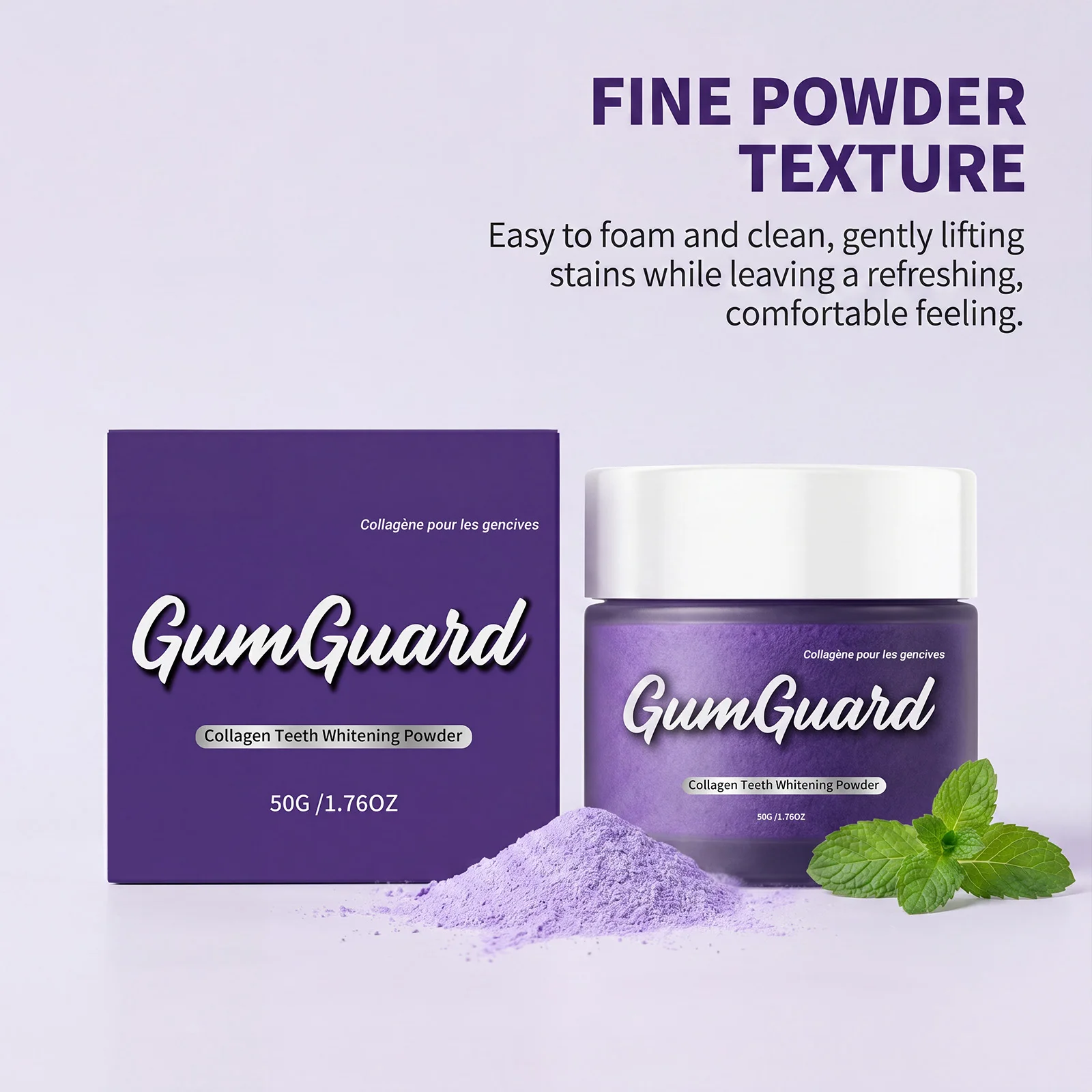 Collagen Teeth Whitening Powder Removing Dental Plaque Freshen Breath Protect Gum Health Boost Confidence Dental Cleaning Powder