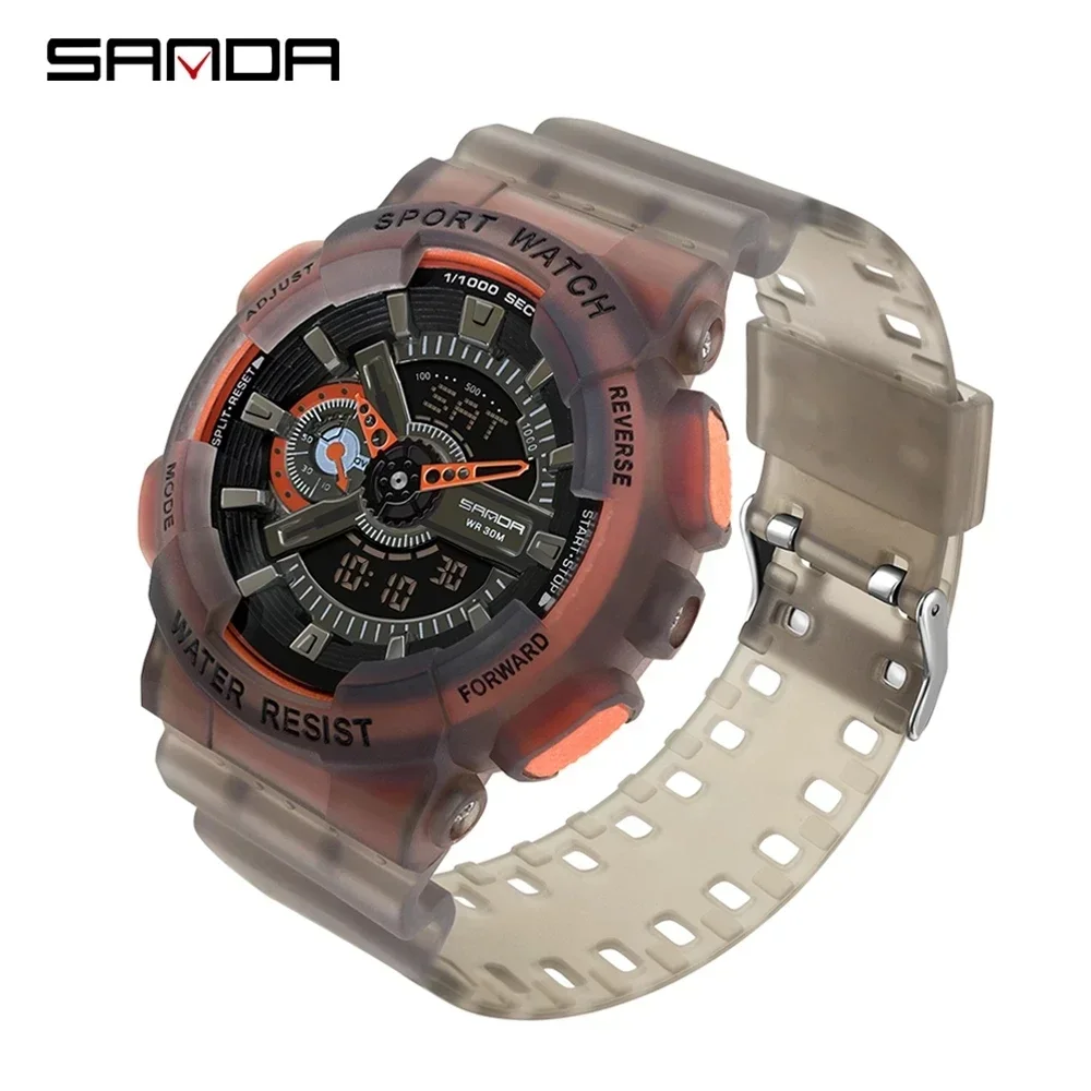 

SNADA 3029 Relogio Masculino Male Wristwatches All Functions Works Men's Watch Top Quality LED Digital Luxury Shock Watches