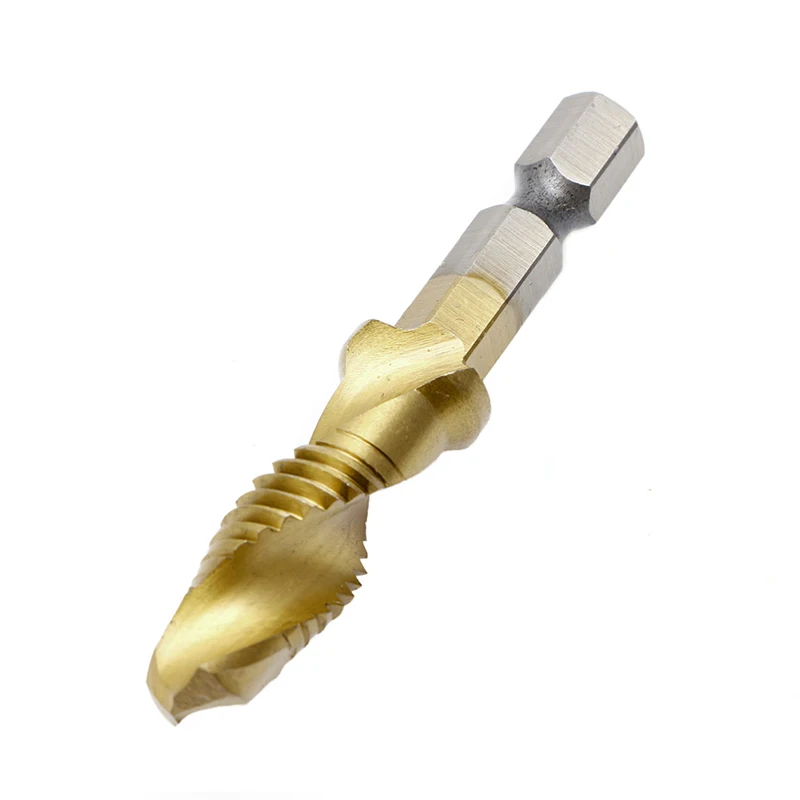 1PC Shank M3-M10 for Titanium Plated HSS Hand Screw Thread Metric Tap Drill