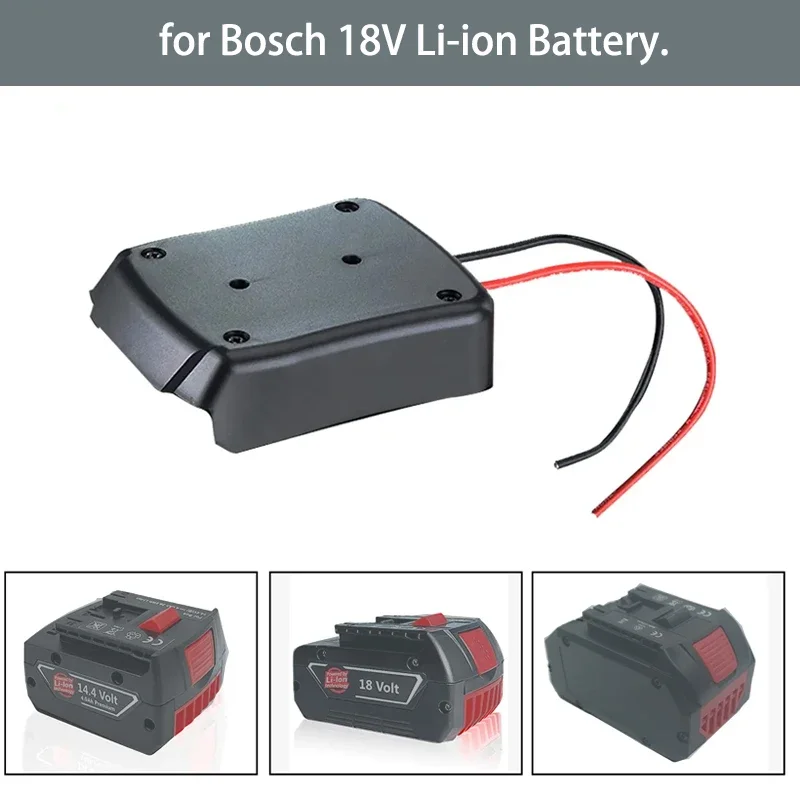 Battery Adapter Converter for Bosch 18v Lithium Battery Base Power Connector DIY Power Wheel Adapter Power Connector with 14AWG