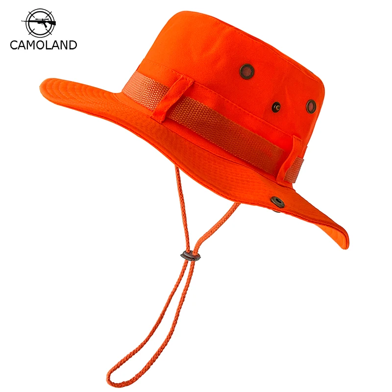 

CAMOLAND Summer Sun Hats UV Protection Outdoor Hunting Fishing Cap for Men Women Hiking Camping Visor Bucket Hat Fisherman Hat