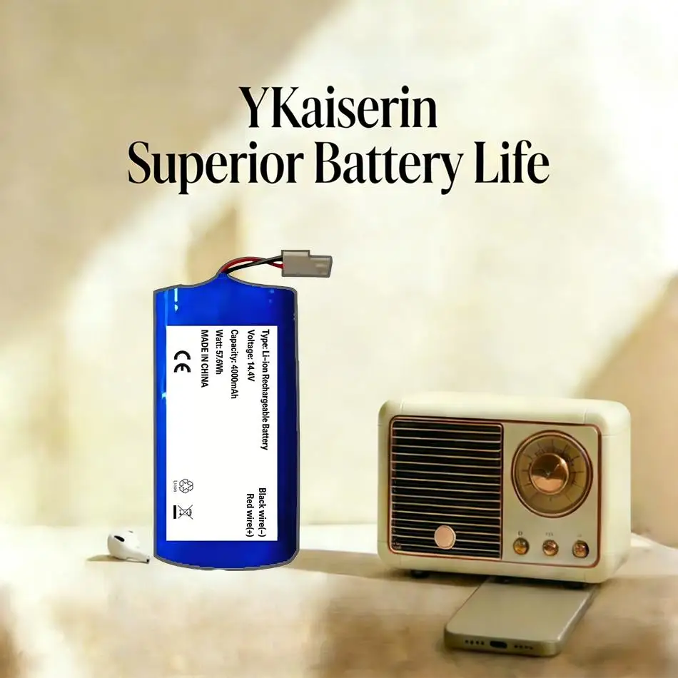

Robotic Vacuum Cleaner Battery For Xiaomi G1 Mijia X3 Good Low-Temperature Performance 2600Mah H18650CH-4S1P