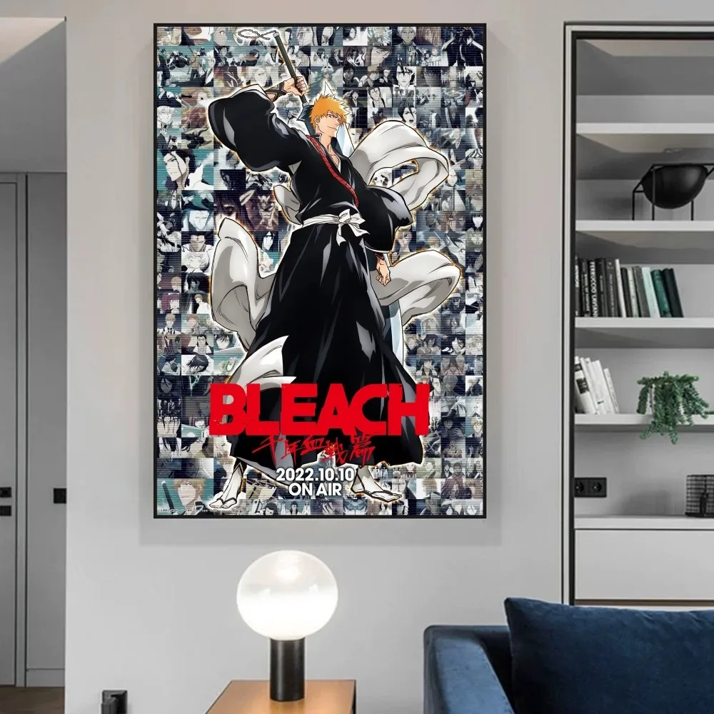 Bleach Mille anni Guerra del sangue Poster Anime Poster Appiccicosi HD Qualità Poster Wall Art Painting Studio Decorazione della parete