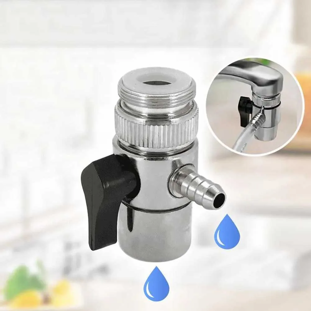 Single-pole Valve Faucet Diverter Switch Zinc Alloy Construction Built-in Filtration Sand Filtering Water Flow Diverter Switch