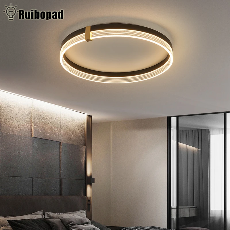 Minimalist Led Bedroom Ceiling Lamp With Remote Control Modern Round Led Ceiling Lights For Living Room Home Led Ceiling Light