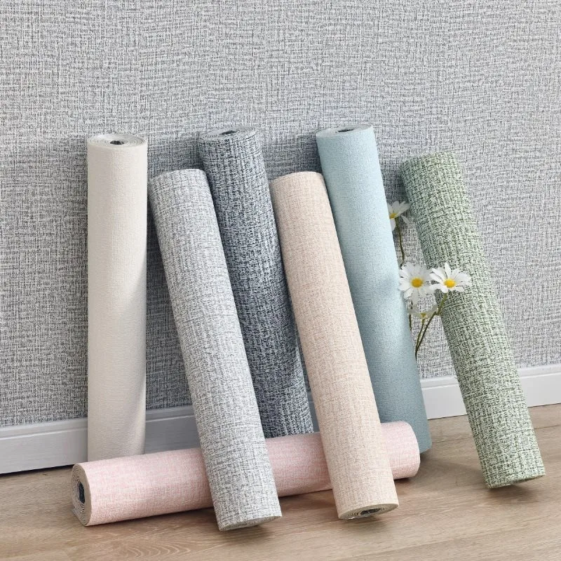 Moderne Schlafzimmer DIY selbstklebende Dekoration Anti-Schimmel und wasserdichte Wandaufkleber Hintergrund Home Tapete Schrank Tapete