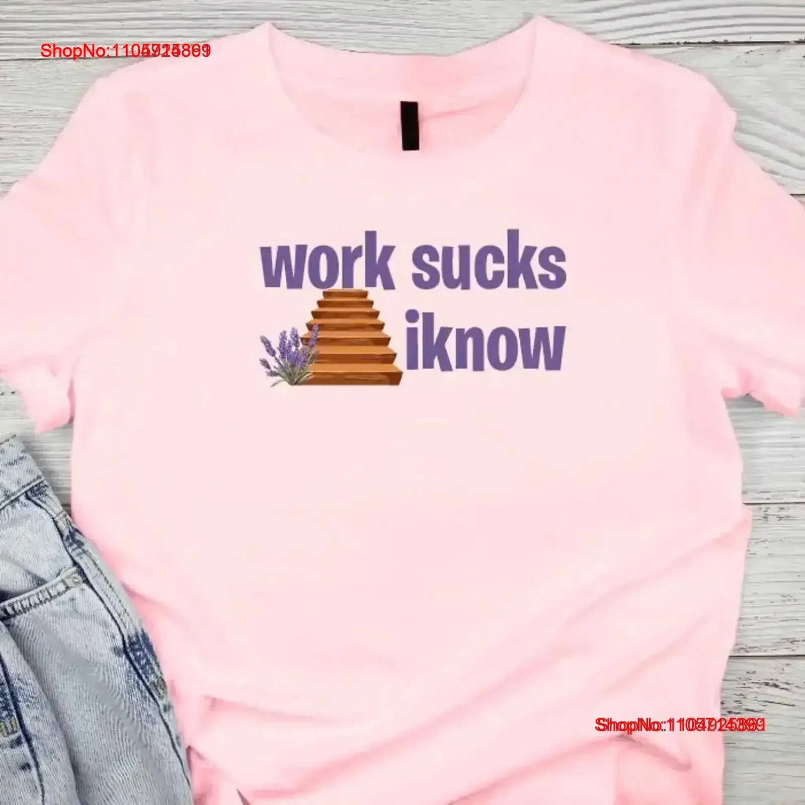 T-shirt « Le travail, c'est nul, je le sais bien » avec slogan mignon, cadeau pour un collègue, style vintage, délavé, confortable, pour homme, tendance, extensible