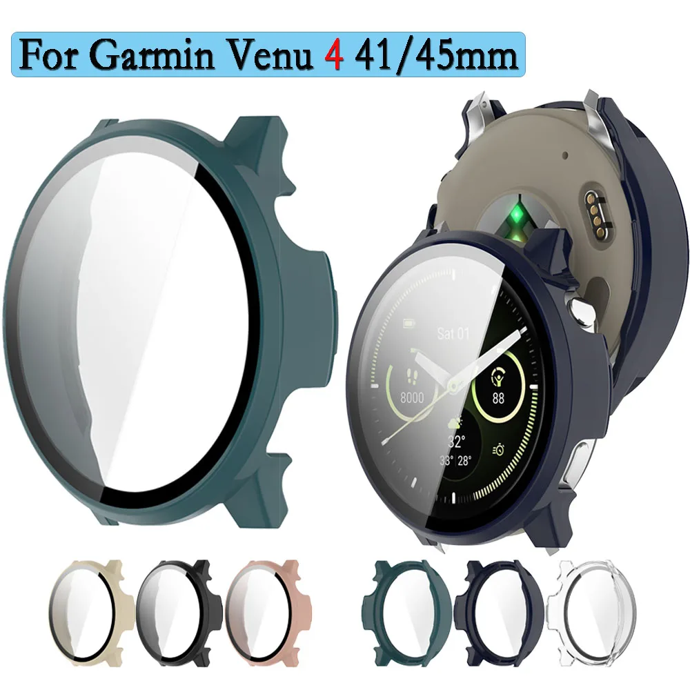 

For Garmin Venu 4 41/45mm Watch Cover All-Inclusive Protective Watch Case With Tempered Film Integrated Shell For Garmin Venu 4
