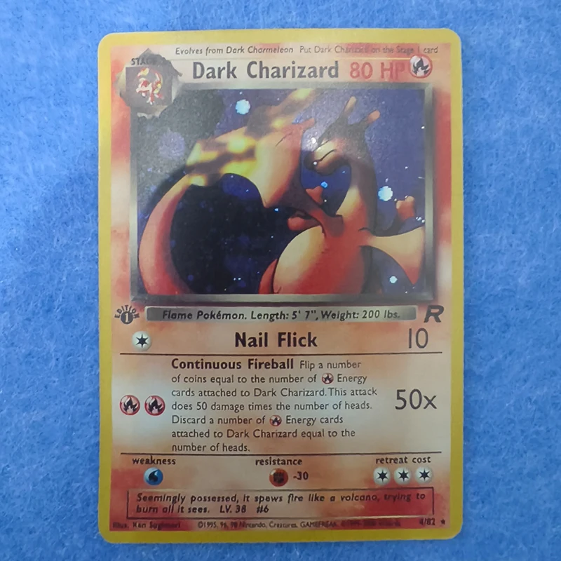 FAI DA TE 5 pz/set Collezione Anime Charizard Foil Flash PTCG Trading Carte Da Gioco Pocket Monsters Figura Scheda di Sostituzione Ragazzi Giocattolo Regalo