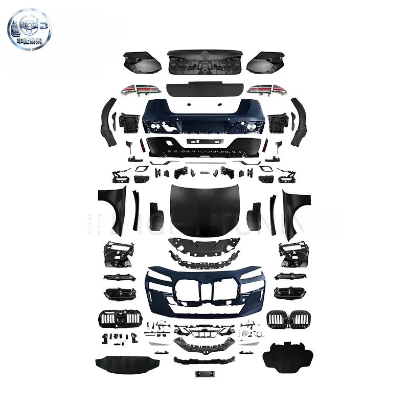 Car Conversion for BMW F02 Convert to G70 2024 Clip-on Front Bumper Head Hood Bodykit with Clips High Quality