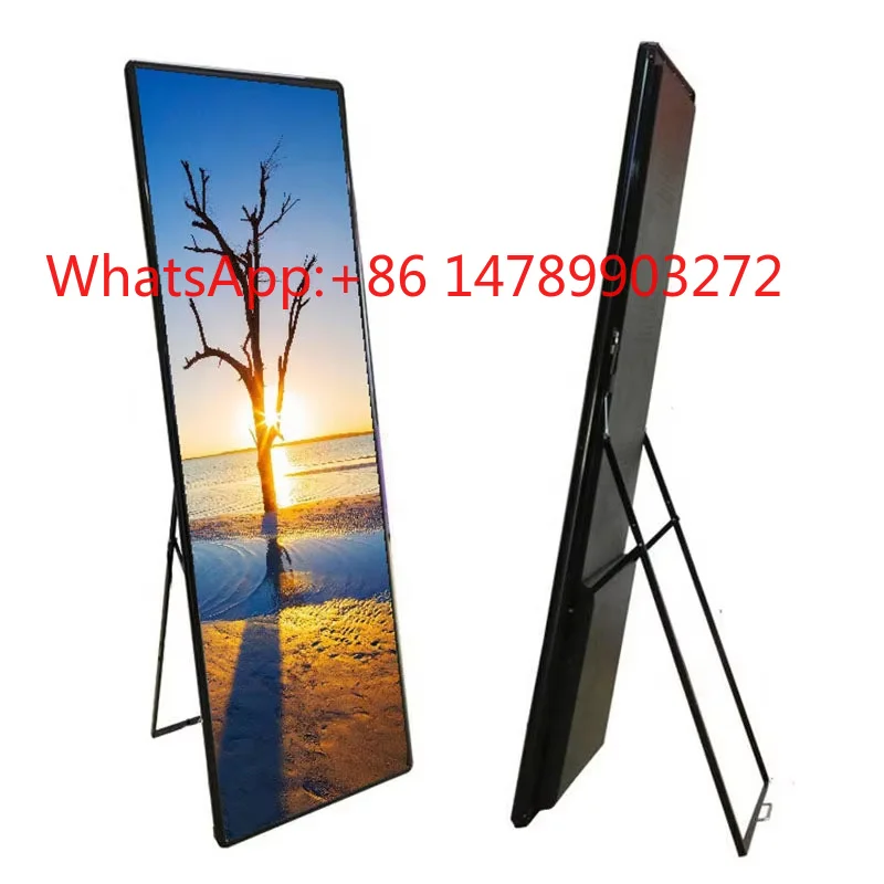 Stable Factory Stock Built-in Media Player Auto-Play Scheduling Loop Playback Retail Store LED Poster Display